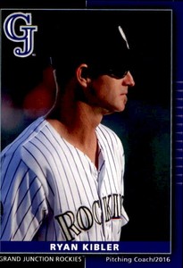 2016 Grand Junction Rockies Grandstand #19 Ryan Kibler Pitching Coach Card