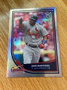 2018 Topps Big League Rainbow Foil /100 JOSE MARTINEZ Card 378 Cardinals 