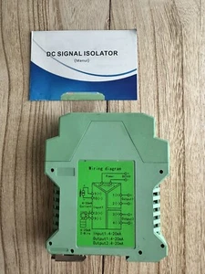 Transmisor aislador de señal de corriente DC24V 4-20mA PLC detectar acondicionador de señal 4 - Imagen 1 de 3