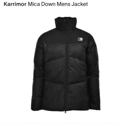 Chaqueta de plumón Karrimor Mica para hombre nueva con etiquetas negra genuina abrigo tampón grande 700 plumón Foto 1 de 4