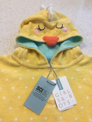 NEW John Lewis Yellow Chick Poncho Age 0-6 Months BNWT • 4.99£
