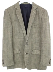 J. CREW Ludlow Blazer Men's (EU) 44L Single Breasted Linen Patterned - Picture 1 of 9