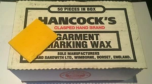 2 x Piece NEW & Unused Hancocks Tailoring Tailors Chalk\Wax in various Colours - Picture 1 of 4