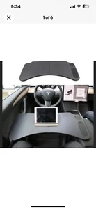 Tesla Model 3 Model Y Food Tray Desk for Laptop Foldable Car Tray Table - Photo 1/5