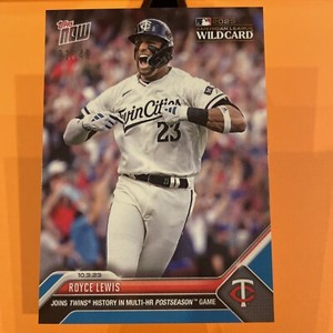 💥 ROYCE LEWIS 💥 2023 Topps Now #959  # 01/49 BLUE PARALLEL Twins