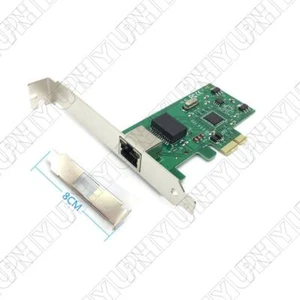 1 x PCI Express Network Card PCI-E RJ-45 Port With Low Baffle 10/100/1000 Mbps - Picture 1 of 5