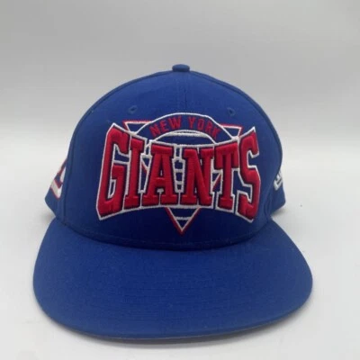 Boné de beisebol masculino New York Giants New Era 9Fifty azul vermelho futebol Snapback - Imagem 1 de 4