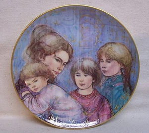 Placa de coleccionistas de hibel ""Familia de Leah"" The World I Love Series Baviera con Alemania - Imagen 1 de 5