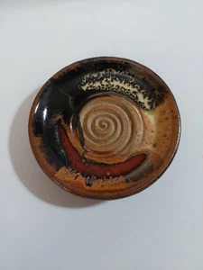 Prairie Fire Beach North Dakota Pottery Spoon Rest Signed Tama Smith - Picture 1 of 3