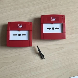 2 X Fire Alarm Conventional Call Points KAC With Call Point Key Used - Picture 1 of 6