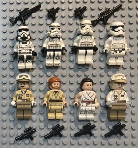 LEGO 8 Star Wars MiniFigure Imperial Hoth Rebel First Order Stormtrooper Obi-Wan - Picture 1 of 9