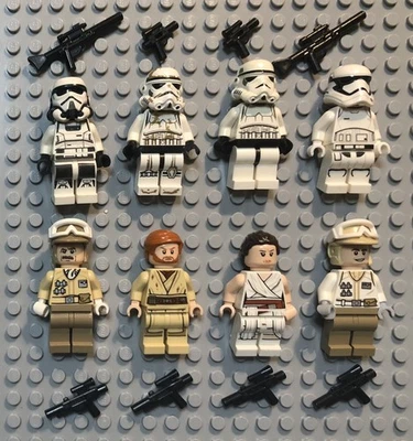 LEGO 8 Star Wars MiniFigure Imperial Hoth Rebel First Order Stormtrooper Obi-Wan - Image 1 of 4