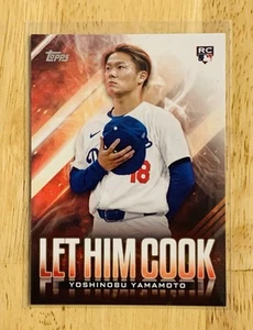 2024 Topps Update Series Let Him Cook Yoshinobu Yamamoto RC #LHC-15 - Bild 1 von 2