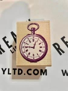 Rubber Stampede A2528D Nostalgische Taschenuhr Holzblock Gummistempel NEU - Bild 1 von 1