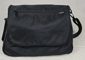 LL Bean Personal Family Size Toiletry Bag Black Organizer Hanging Travel Large  - Picture 1 of 12