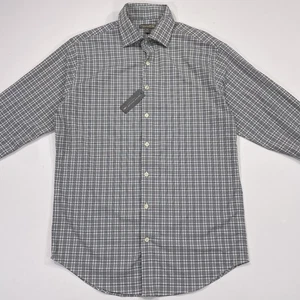 Petter Millar Summer Comfort Button Up Shirt Men’s Medium Glen Check Plaid NWT  - Picture 1 of 12