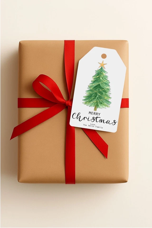 Etiquetas de regalo de Navidad personalizadas | Juego de 8 Foto 1 de 1