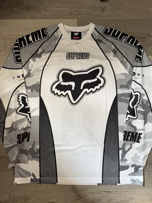 BRAND NEW SUPREME FOX RACING DMX JERSEY WHITE GREY 2025 - Image 1 of 4