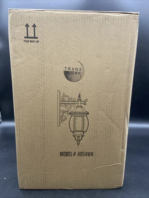 Iluminación Trans Globe 4054 Iluminación de tres luces Pared exterior - Blanco* Foto 1 de 4