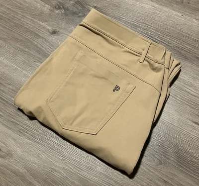 Pantalones Public Rec Todo el Día Todos los Días Talla 40x35 Marrón Tostado Elastizados Negocios Informales Foto 1 de 4