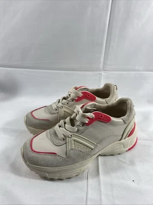 Coach low top sneakers 23cm Ivory leather G4661 Used Sz 5.5 - Image 1 of 4