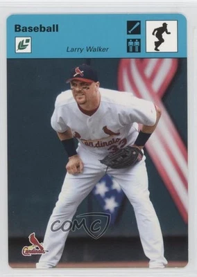 2005 Leaf Sportscasters Blue Running Bat /30 Larry Walker #26 HOF - Image 1 of 2