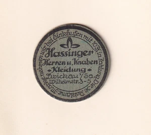 (Nr. 254 ) Briefmarken-Kapselgeld aus Zwickau, Hassinger - Bild 1 von 2