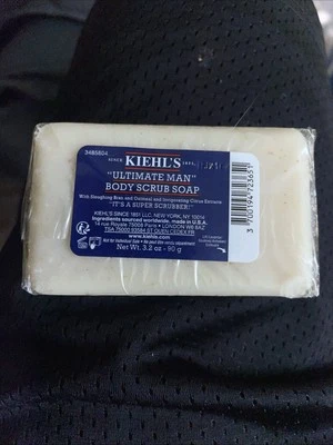 Limpiador de barra de jabón exfoliante corporal Kiehl’s Ultimate Man 3,2 OZ - NUEVO SELLADO Foto 1 de 2