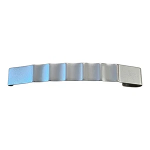 Vintage Made In France Barrette Silver Tone Metal Hair Clip 3"L x .5"W - Picture 1 of 4