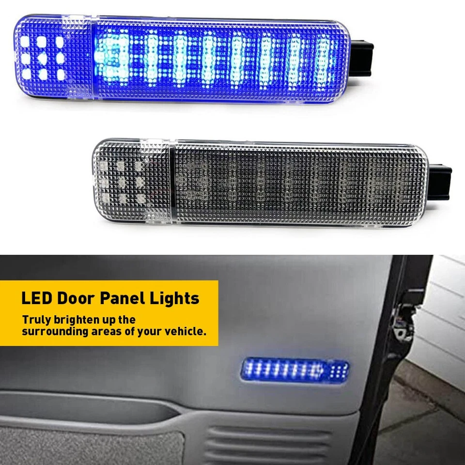 For Chevy 1500 Silverado 2500HD 1999-2006 3500HD Blue LED Courtesy Door Light US - Image 1 of 4