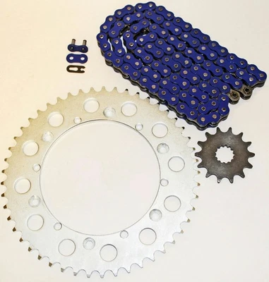 Yamaha WR400F 400 F 1998 F/YZ400F 400 F cadena y piñón azul 14/50 114 L Foto 1 de 4