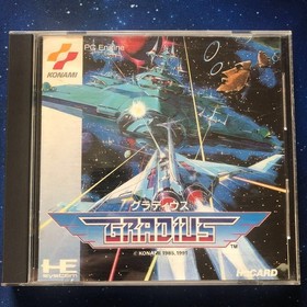 Gradius W/Case Manual PC Engine Hu Card Retro Used Game Good NTSC-J Japan JP