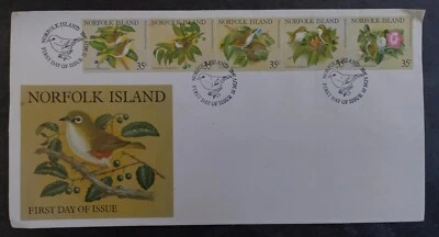 Corbatas FDC 1981 Isla Norfolk Pájaro Garganta Blanca 5 sellos CD Isla Norfolk Foto 1 de 2