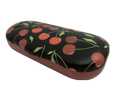 NUEVO Estuche rígido para anteojos negro y rojo cereza 🍒 adulto Foto 1 de 4