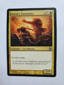 MTG Magic The Gathering Card Marisi's Twinclaws Creature Cat Warrior Alara Rebor - Picture 1 of 2