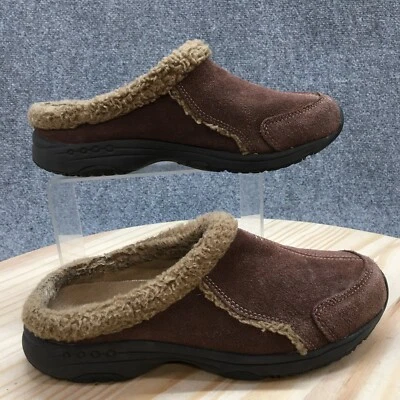 Easy Spirit Shoes Womens 8 M Too Cute Casual Slip On Mules Clogs Brown Suede - Image 1 of 4