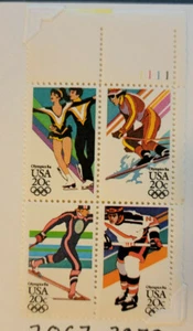 Scott #2067-2070 1984 Olympics Plate Block of 4 stamps - MNH - Picture 1 of 2