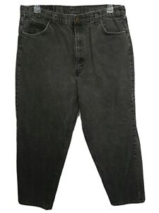 MONTANA BLUE Big Men's Black Regular Fit Tapered Leg Jeans size 40X32