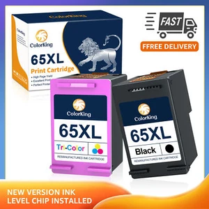 65XL Ink Cartridge 65-XL For HP Deskjet 2600 2652 2636 ENVY 5000 5052 5055 LOT - Picture 1 of 9