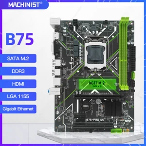 Placa madre B75 LGA 1155 DDR3 SATA M.2 NGFF HDMI compatible con Pentium Core i3/i5/i7# - Imagen 1 de 12