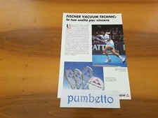 Advertising Italian Advertising TENNIS: FISCHER racquets + Carl Uwe STEEB (1991)