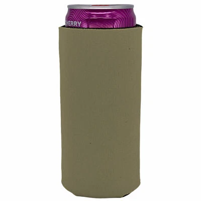 Espuma em branco dobrável Slim Can Coolie; Escolha a cor e a quantidade - Imagem 1 de 4