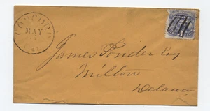 c1870 Concord DE #114 3 centavos 1869 edición cubierta [S.3809] - Imagen 1 de 3