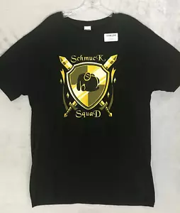 NEW! YouTube Schmuck Squad Shield Parody T-Shirt Short Sleeve Black Unisex XL - Picture 1 of 6