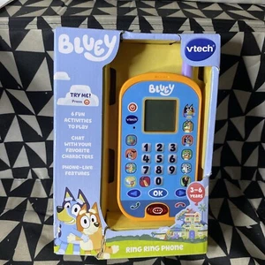 Vtech Bluey Ring Ring Phone 6 Fun Activities to Play Educational Toy NEW - Picture 1 of 13