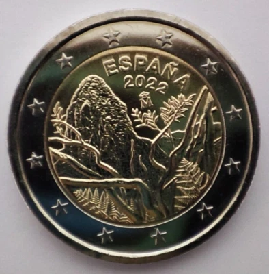 Spain 2 euro coin 2022 "GARACHONAY NATIONAL PARK" UNC - Image 1 of 2