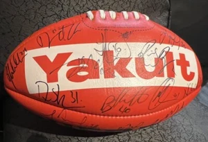 ESSENDON 2010 ERA SHERRIN HAND SIGNED FOOTBALL BALL YAKULT AFL VINTAGE - Picture 1 of 20