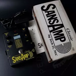 Tech 21 SansAmp Classic w/ original Box PSU Manual Made in USA - Picture 1 of 3