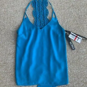 XOXO Blue Sleeveless Top Size XS - Picture 1 of 6
