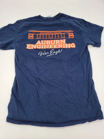 Auburn University Tigers ENGINEERING Med T-Shirt Brown-Kopel War Eagle! Cover